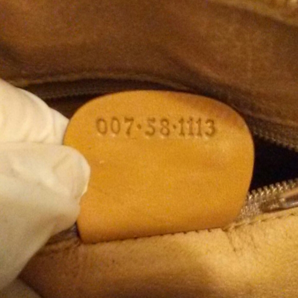 Vintage Gucci Bag and Wallet Set Signature Monogram Beige and Tan - Picture 8 of 8